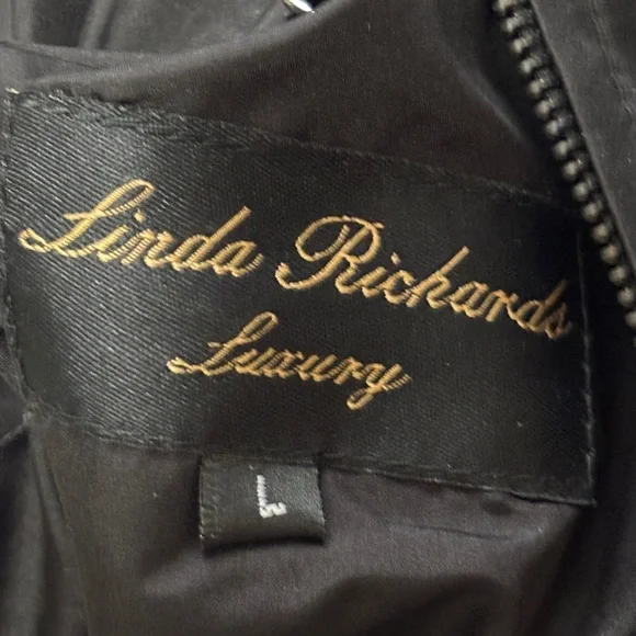 Linda Richards Black Fur Vest with Knit Shoulders and Back - Picture 2 of 7